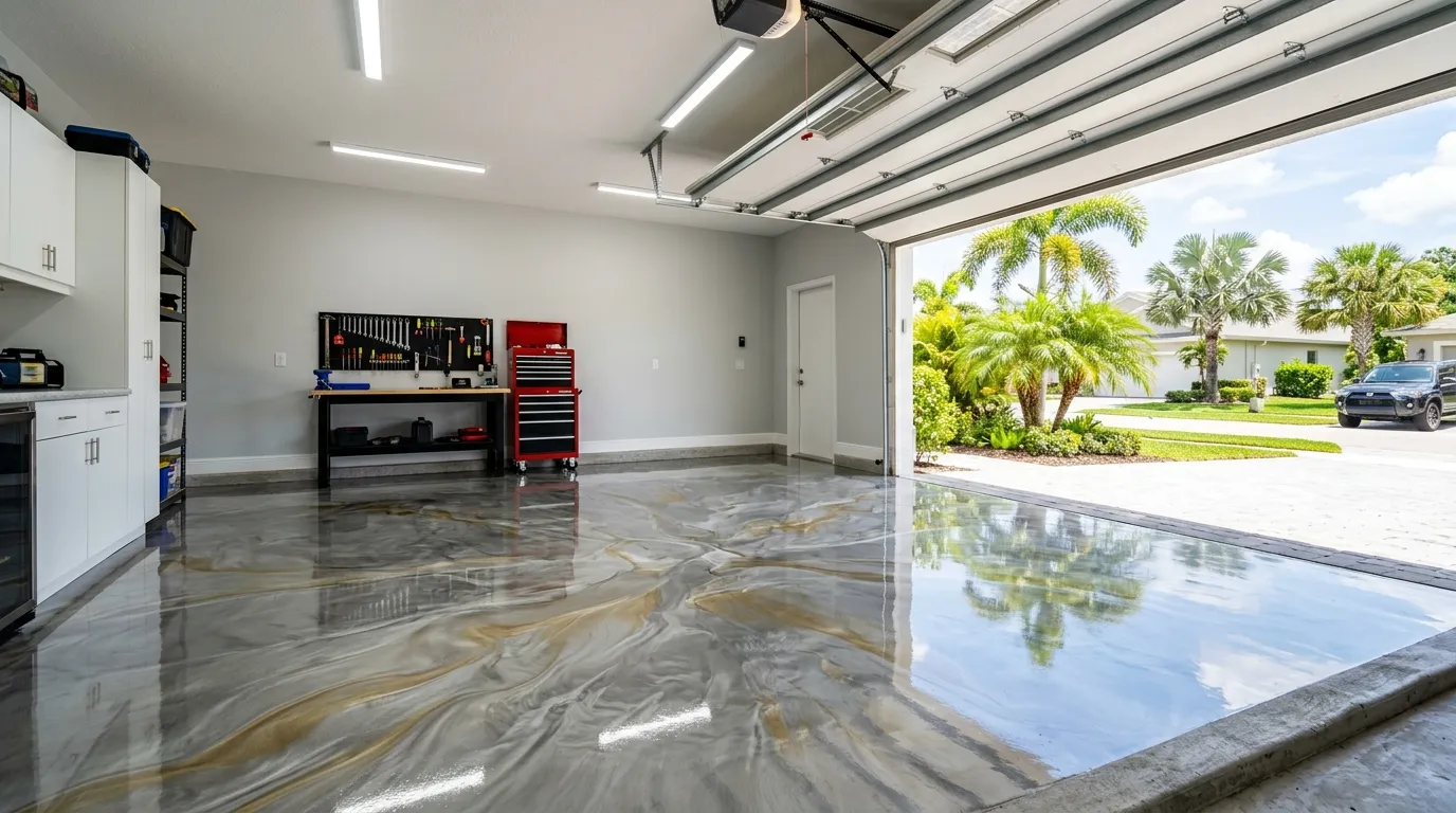 Premium epoxy floor by JC Epoxy Coatings
