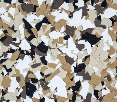 Autumn Brown flake epoxy color sample