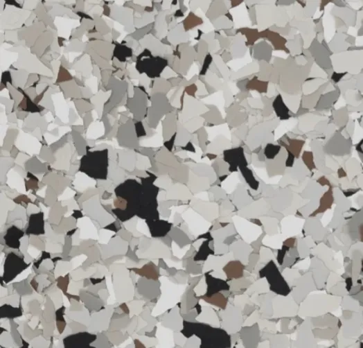 Coyote flake epoxy color sample
