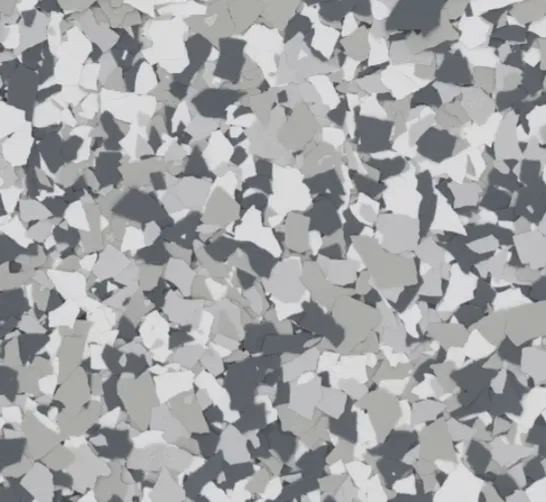 Gravel flake epoxy color sample