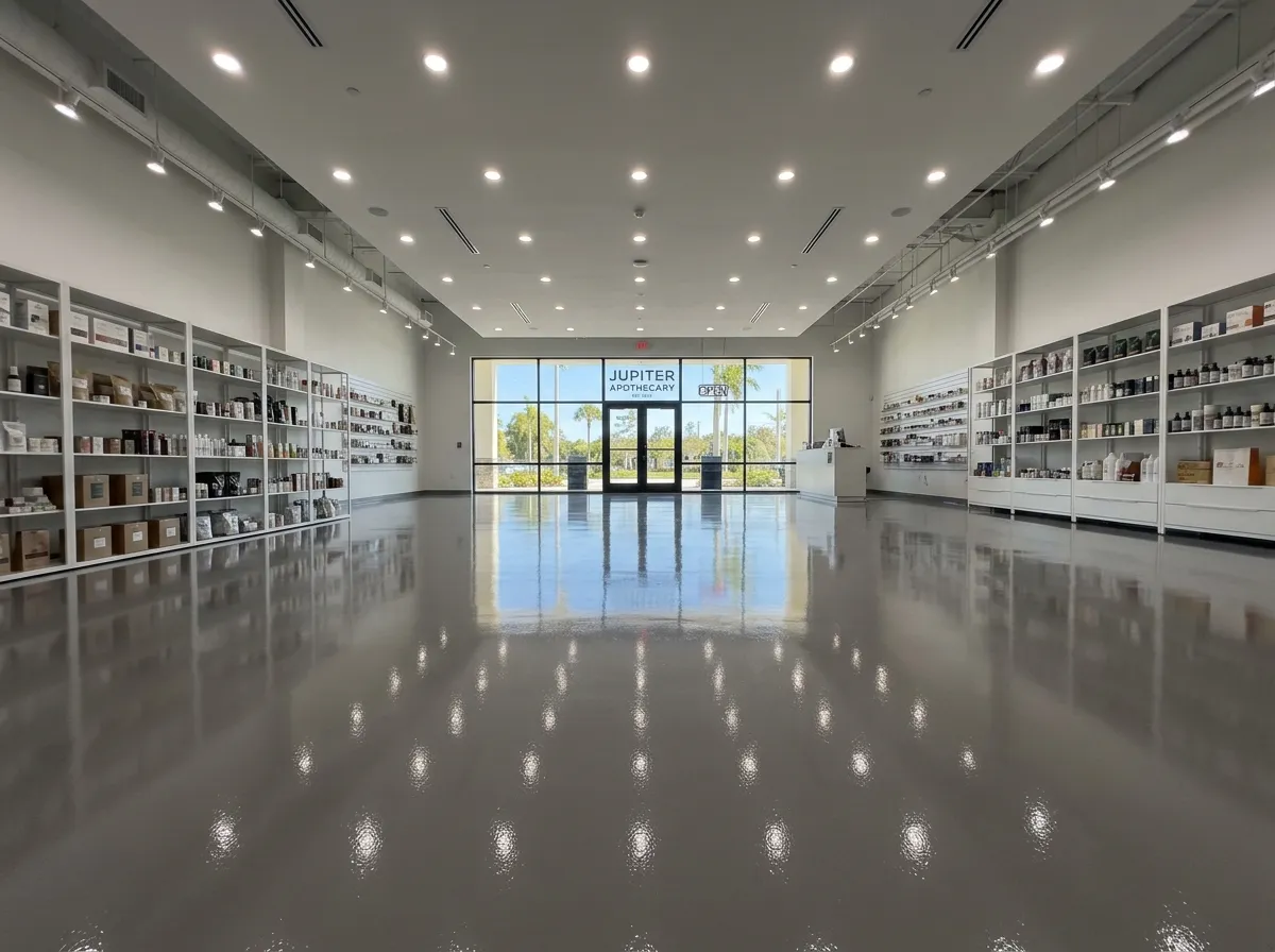 Commercial Floor Coating in Abacoa, Jupiter