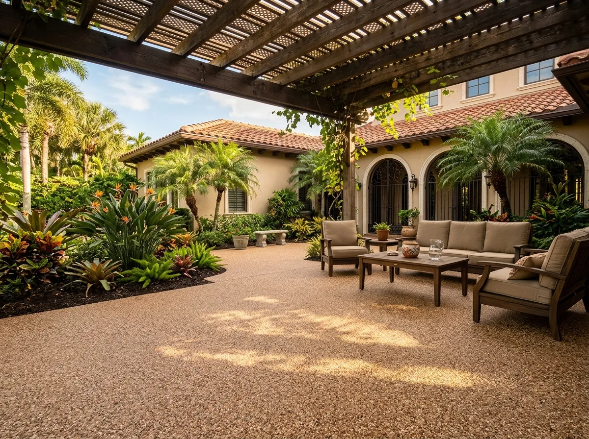 Patio Epoxy Coating near Gardens Mall, Palm Beach Gardens