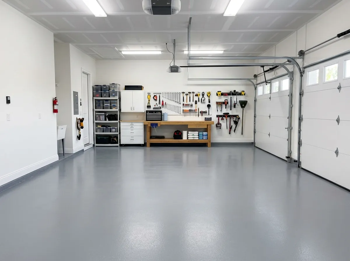 Solid Color Garage Floor in Northwood Village, West Palm Beach